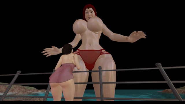 铁路上的女巨人成长，乳房扩张，POV