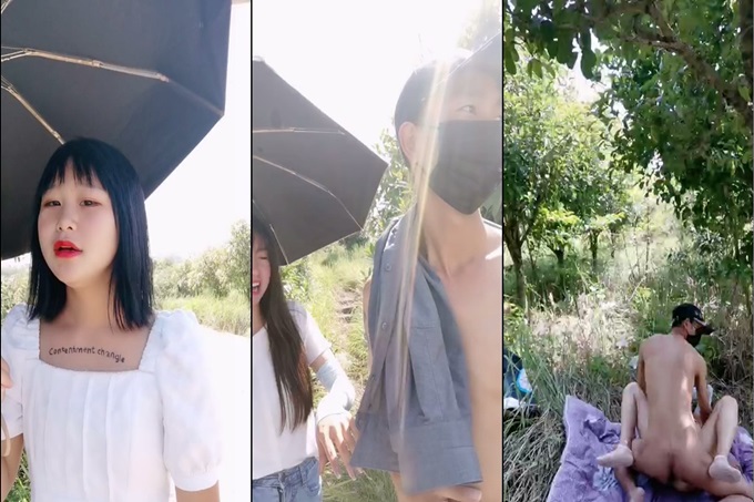 户外姐妹花露脸很嫩要搭车回家勾搭路人司机啪啪啪，全程露脸口交大鸡巴路边DD野战