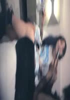 黑裙妹子TP啪啪，口交抬腿侧入大力猛操