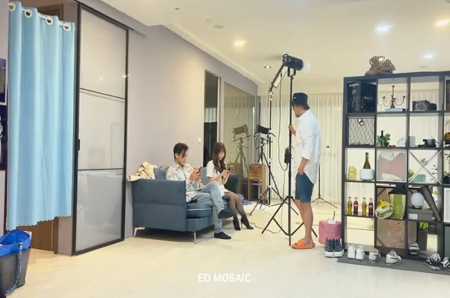 台灣色影師『ED Mosaic』黑絲美女靜靜來台北探訪，就順便來一炮