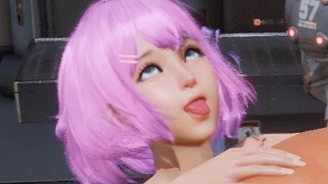 3D Hentai硬性交与Ahegao脸