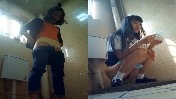 高校偷窥绝密流出！厕所全景拍摄超稀有视角完整收录