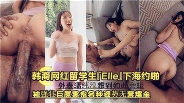 韩国美女留学生下海被壮硕黑佬巨屌无套多体位爆插