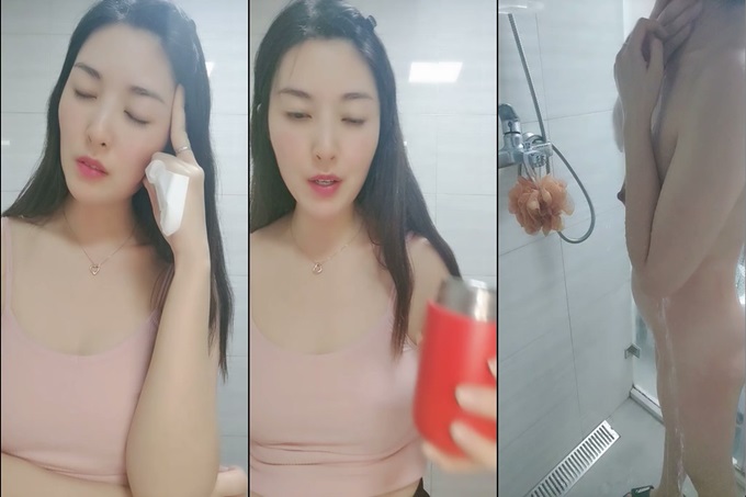 新人下海气质美御姐！吊带背心浴室诱惑！洗澡湿身抖奶，掰穴特写手指插入猛扣，爽的浪叫呻吟大声