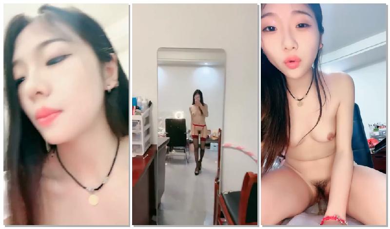 [本土無碼中文]甜美乖巧美少女！性感情趣裝吊帶絲襪！表情一臉淫蕩，跳蛋假屌雙管齊下