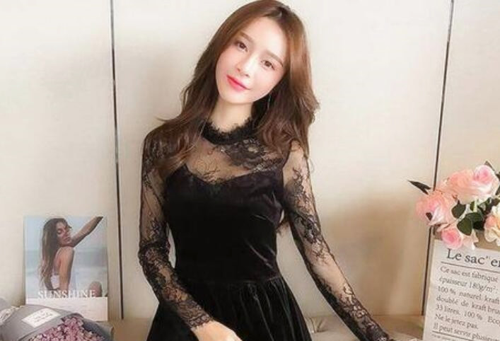 黑色蕾丝长裙子良家美少妇接客了世俗了