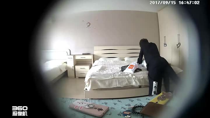 【360摄像头】酒店小众比较稀缺的房型35V，某房22RMB热销作品，学生情侣夫妻，私密空间大揭秘精彩~1~2017 09 15 164526 cloud video new