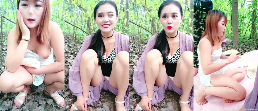 冰火姐妹花 小兔子牙 溪水野戰 Part (3)