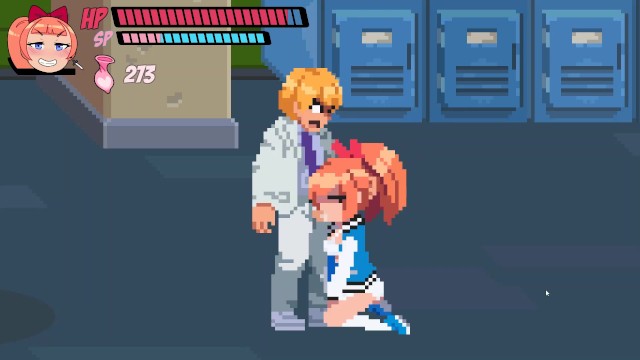 奖励猥亵都市女孩[Hentai pixel game]深喉和口中场景